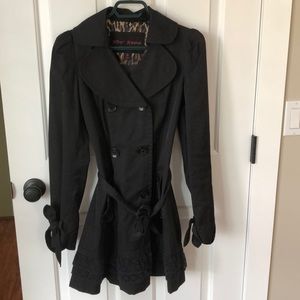 Black Betsy Johnson raincoat